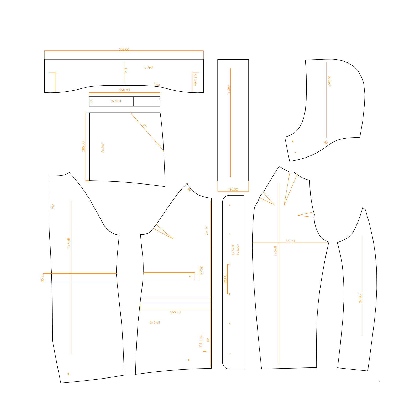 Modeskizze – Entwurf